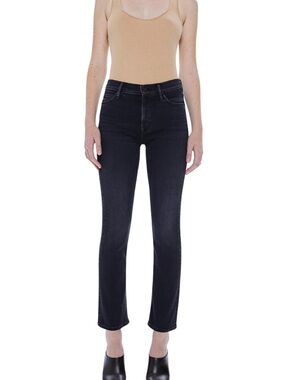 MOTHER Straight Leg Jeans - Black Wash
